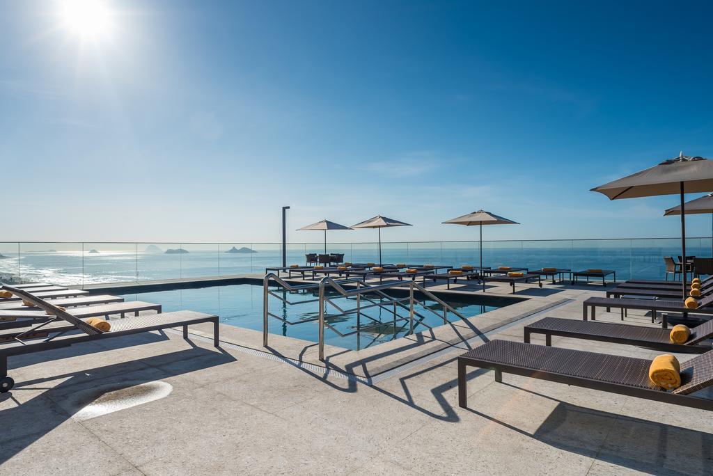 Windsor Marapendi Hotell Rio de Janeiro Exteriör bild Skyline pool